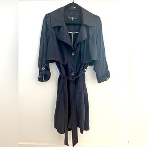 7 for all man kind navy trench with belt, small